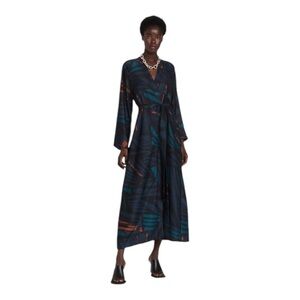 DIARRABLU Awa Kimono - Baol Teal NWOT